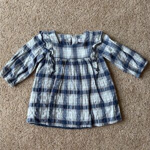 Zara Long Sleeve Plaid Dress